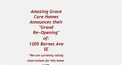 Desktop Screenshot of amazinggracecarehomes.com